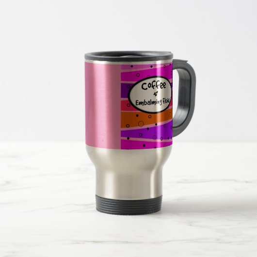 Funny Mortician Travel Mug Reisbeker (Voorkant rechts)