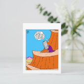 Funny Moses Ten Commandments Postcard Briefkaart (Staand voorkant)