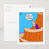 Funny Moses Ten Commandments Postcard Briefkaart (Voorkant / Achterkant)