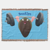 Funny mossel die cartoon illustreren deken (Voorkant)