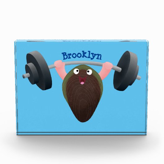 Funny mossel die cartoon illustreren fotoblokken (Voorkant)