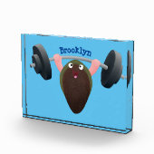 Funny mossel die cartoon illustreren fotoblokken (Rechts)