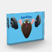 Funny mossel die cartoon illustreren fotoblokken (Links)