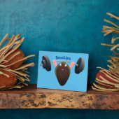 Funny mossel die cartoon illustreren fotoplaat (Zijkant)