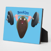 Funny mossel die cartoon illustreren fotoplaat (Zijkant)