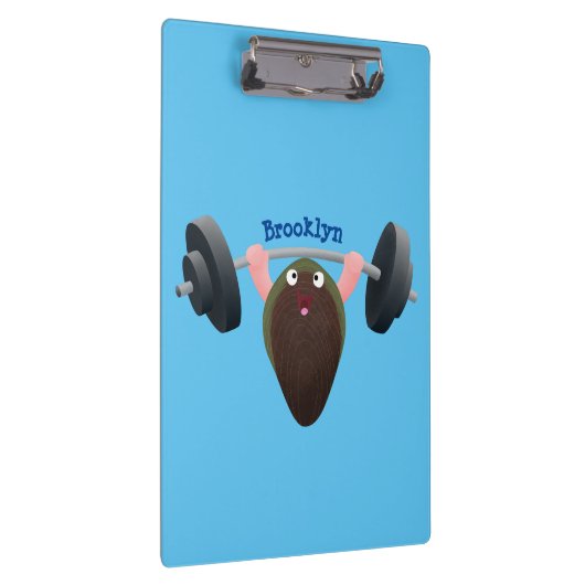 Funny mossel die cartoon illustreren klembord (Rechts)