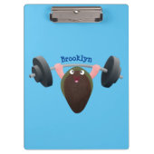 Funny mossel die cartoon illustreren klembord (Voorkant)