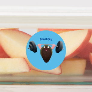 Funny mossel die cartoon illustreren labels