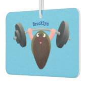 Funny mossel die cartoon illustreren luchtverfrisser (Links)