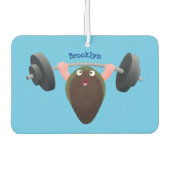 Funny mossel die cartoon illustreren luchtverfrisser (Voorkant)