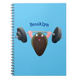 Funny mossel die cartoon illustreren notitieboek