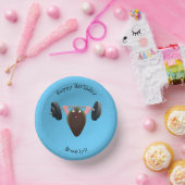 Funny mossel die cartoon illustreren papieren kommen (Feest)