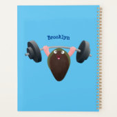 Funny mossel die cartoon illustreren planner (Achterkant)