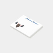 Funny mossel die cartoon illustreren post-it® notes (Schuin)