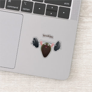 Funny mossel die cartoon illustreren sticker