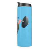 Funny mossel die cartoon illustreren thermosbeker (Geroteerd rechts)