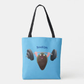 Funny mossel die cartoon illustreren tote bag (Achterkant)