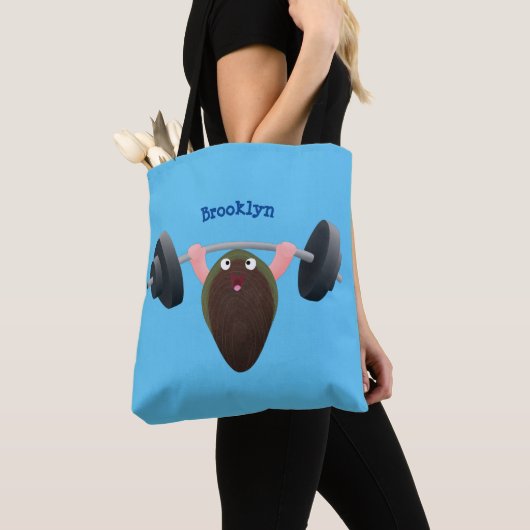 Funny mossel die cartoon illustreren tote bag (Dichtbij)