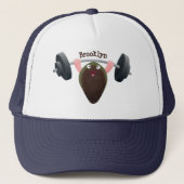 Funny mossel die cartoon illustreren trucker pet (Voorkant)