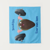 Funny mossel die cartoon illustreren wandkleed (Voorkant)