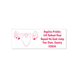 Funny mossel die cartoon illustreren zelfinktende stempel