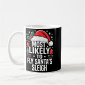Funny Most Likely To Christmas Family Pajama Match Koffiemok (Links)