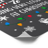 Funny Most Likely To Christmas Singing Long Sleeve Poster (Hoek)