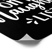 Funny Most Likely To Make Naughty List Christmas  Poster (Hoek)