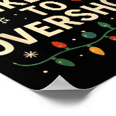 Funny Most Likely To Overshop Family Christmas  Poster (Hoek)