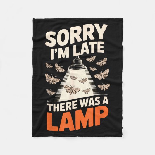 Funny Moth Collector Collecting Ledopterology Men Fleece Deken (Voorkant)