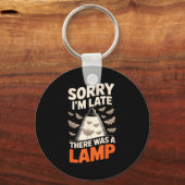 Funny Moth Collector Collecting Ledopterology Men Sleutelhanger (Voorkant)