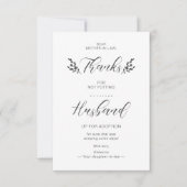 Funny Mother-in-law Quote Botanical Handwriting (Voorkant)