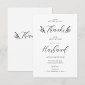 Funny Mother-in-law Quote Botanical Handwriting (Voorkant / Achterkant)