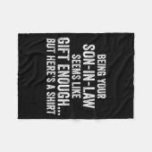 Funny Mother In Law Sarcastic Humor Quote From Son Fleece Deken (Voorkant (Horizontaal))