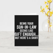 Funny Mother In Law Sarcastic Humor Quote From Son Kaart (Gele Bloem)