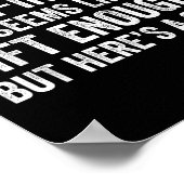 Funny Mother In Law Sarcastic Humor Quote From Son Poster (Hoek)