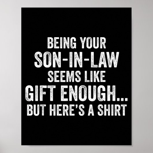 Funny Mother In Law Sarcastic Humor Quote From Son Poster (Voorkant)
