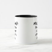 Funny Motherhood Quote Modern Simple Grunge Mok (Midden)