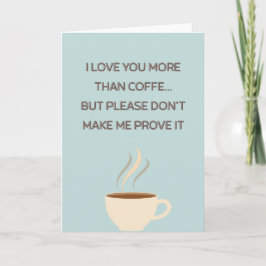 Funny Mother's Day Coffee Photo Card Kaart