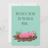 Funny Mother's Day Pig  Feestdagenkaart (Voorkant)