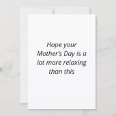 Funny Mother's Day Pig  Feestdagenkaart (Achterkant)