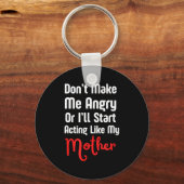 Funny Mother's Day  Sleutelhanger (Voorkant)
