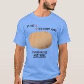 Funny Motivatie aardappel voor wodka T-shirt (Voorkant)