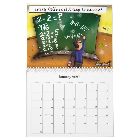 FUNNY MOTIVATIE CALENDAR 2012 KALENDER (Jan 2027)
