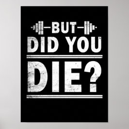 Funny Motivatie Gym Fitness Poster