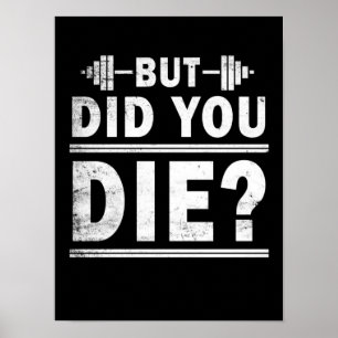 Funny Motivatie Gym Fitness Poster