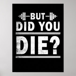 Funny Motivatie Gym Fitness Poster