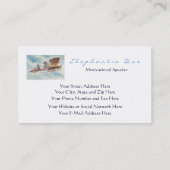 Funny Motivatie-spreker Pilot Travel Two-Sided Visitekaartje (Achterkant)