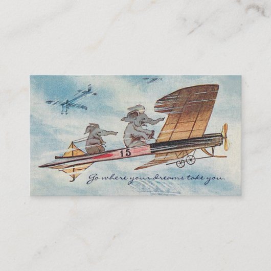 Funny Motivatie-spreker Pilot Travel Two-Sided Visitekaartje (Voorkant)