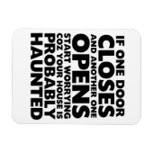 Funny Motivation Quotes Haunted House Magnet Magneet (Horizontaal)